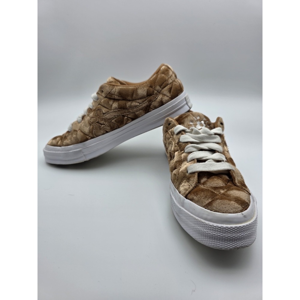 Converse GOLF le FLEUR 1 Star Brown Velvet Sneakers Men's 5.5 Women's 7.5 Tyler - Picture 8 of 13